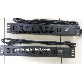 PDU 8 Outlets C13 Socket 16A with Surge Protector