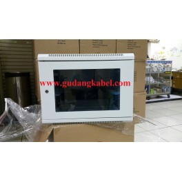 19" Wallmounted 8u Depth 500mm, Single Door GREY