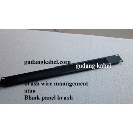 Blank Panel Brush / Brush Wire Management