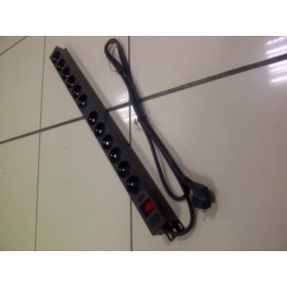 PDU 12 Outlets Germany-Type 16A, with Switch On/Off, Standart Quality
