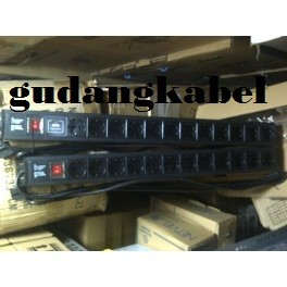 PDU 12 Outlets Germany-Type 16A, with Switch On/Off & Surge Protector