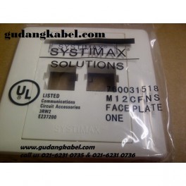 Systimax Face Plate 2 hole type M12CFNS-262 