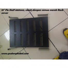 19" flat shelf / fix shelf 600mm