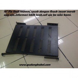 19" flat shelf / fix shelf 760mm