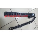 PDU 12 Outlets (C13 10Port + C19 2Port) 32A with cable Input Socket C20